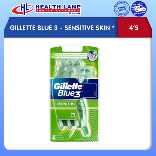GILLETTE BLUE 3 - SENSITIF KULIT (4'S)
